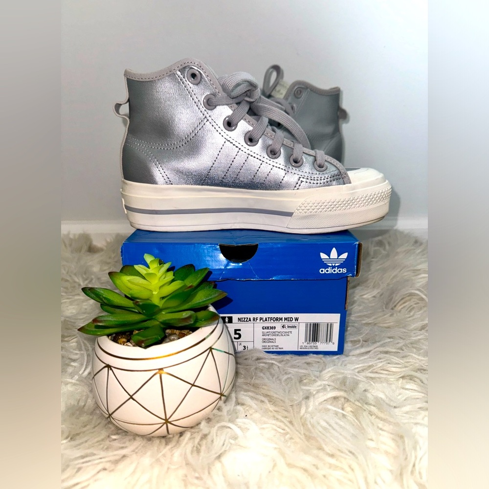 Adidas Nizza RF Platform Silver Metalic